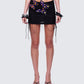 Saffy Multi Butterfly Applique Mini Skirt