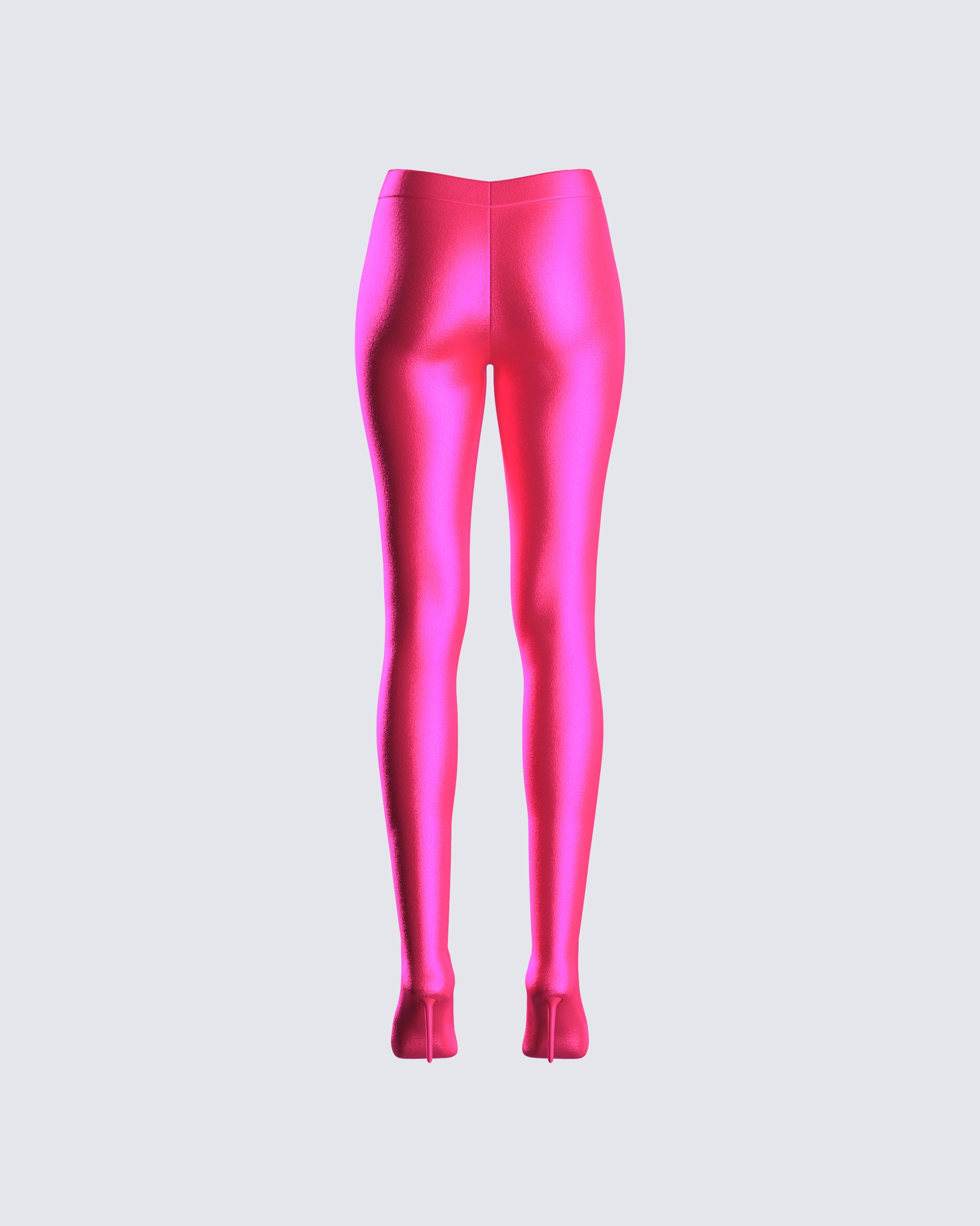 Shiny Metallic Leggings Womens Pants Ladies Pink Leather - Pink |  Catch.com.au