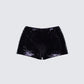 Posie Black Sequin Mini Shorts product front