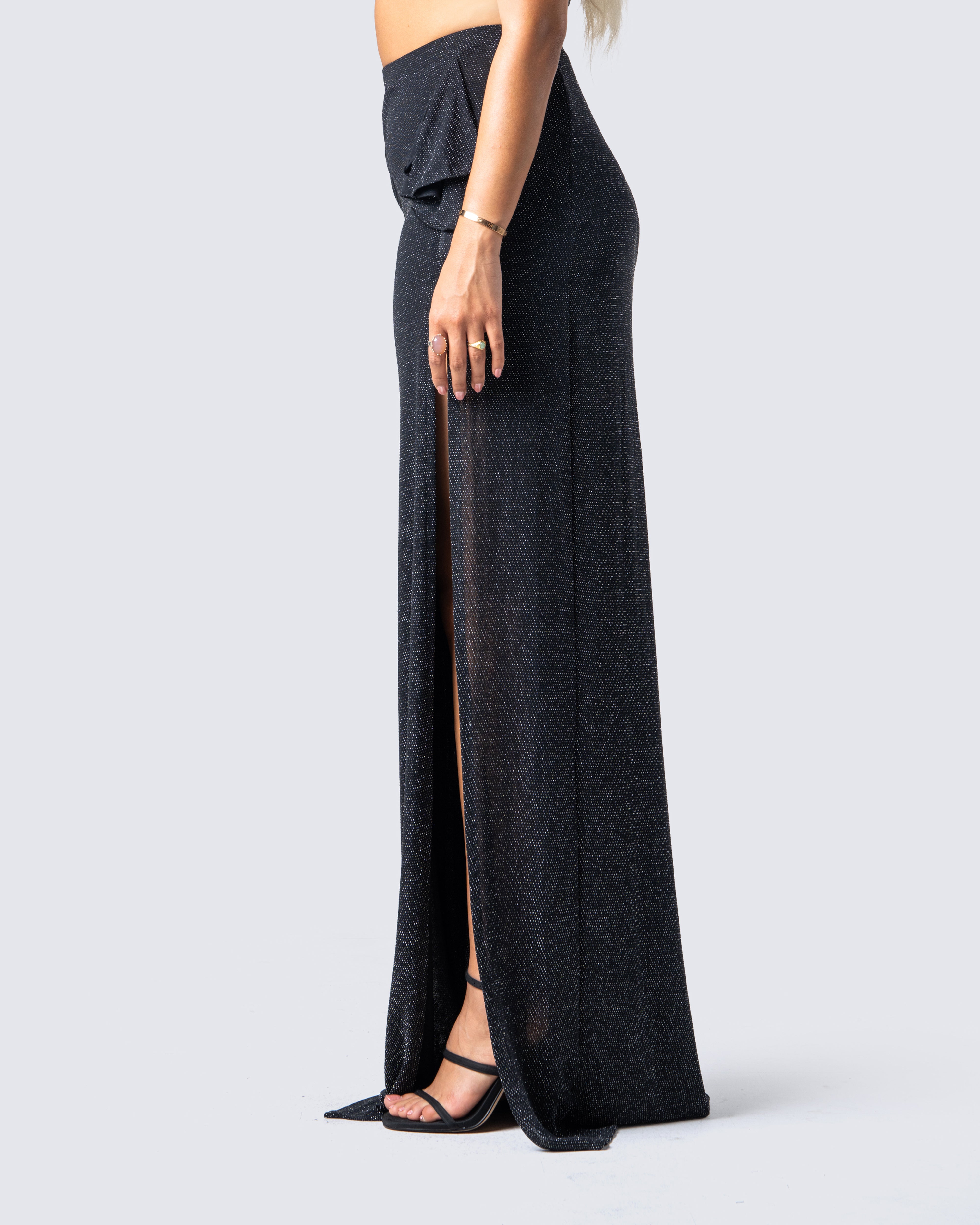 Shimmer hotsell maxi skirt