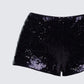 Posie Black Sequin Mini Shorts