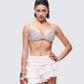 Elyra Silver Diamante Mesh Bra Top