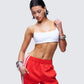Elodie White Cropped Top