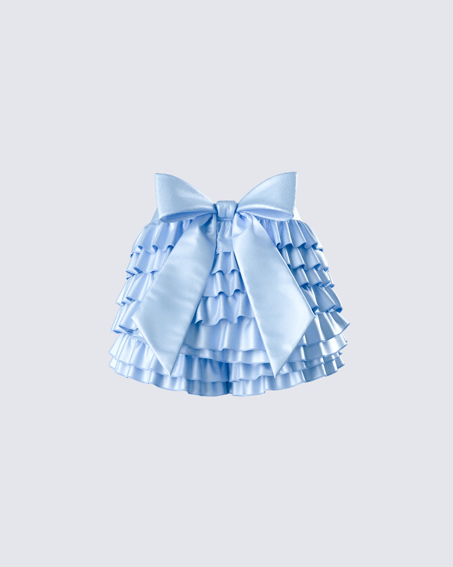 Oceana Blue Satin Ruffle Bloomer