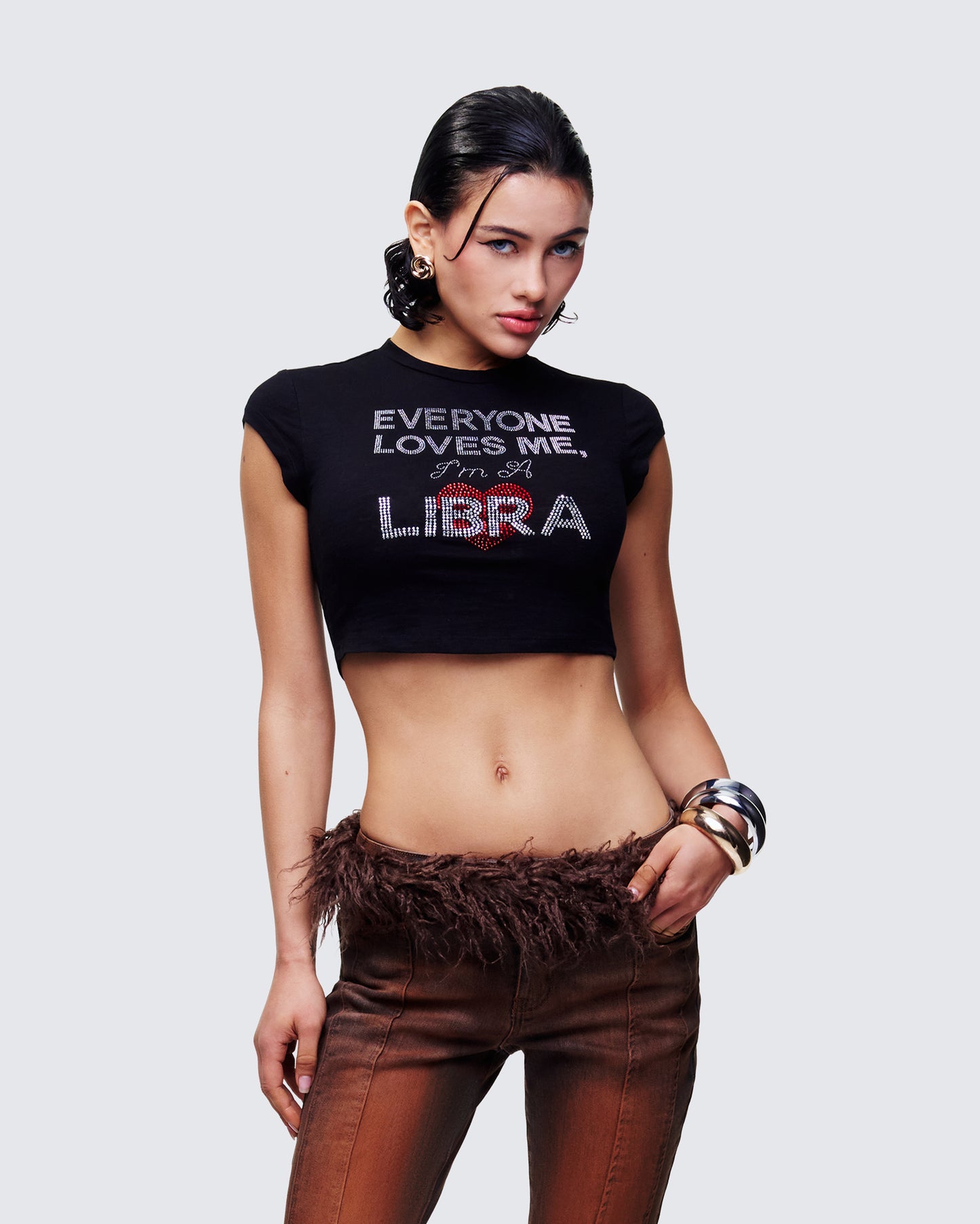 Kari Black Libra Graphic Top