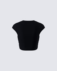 Cambria Black Cancer Graphic Top