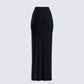 Aries Black Knit Maxi Skirt