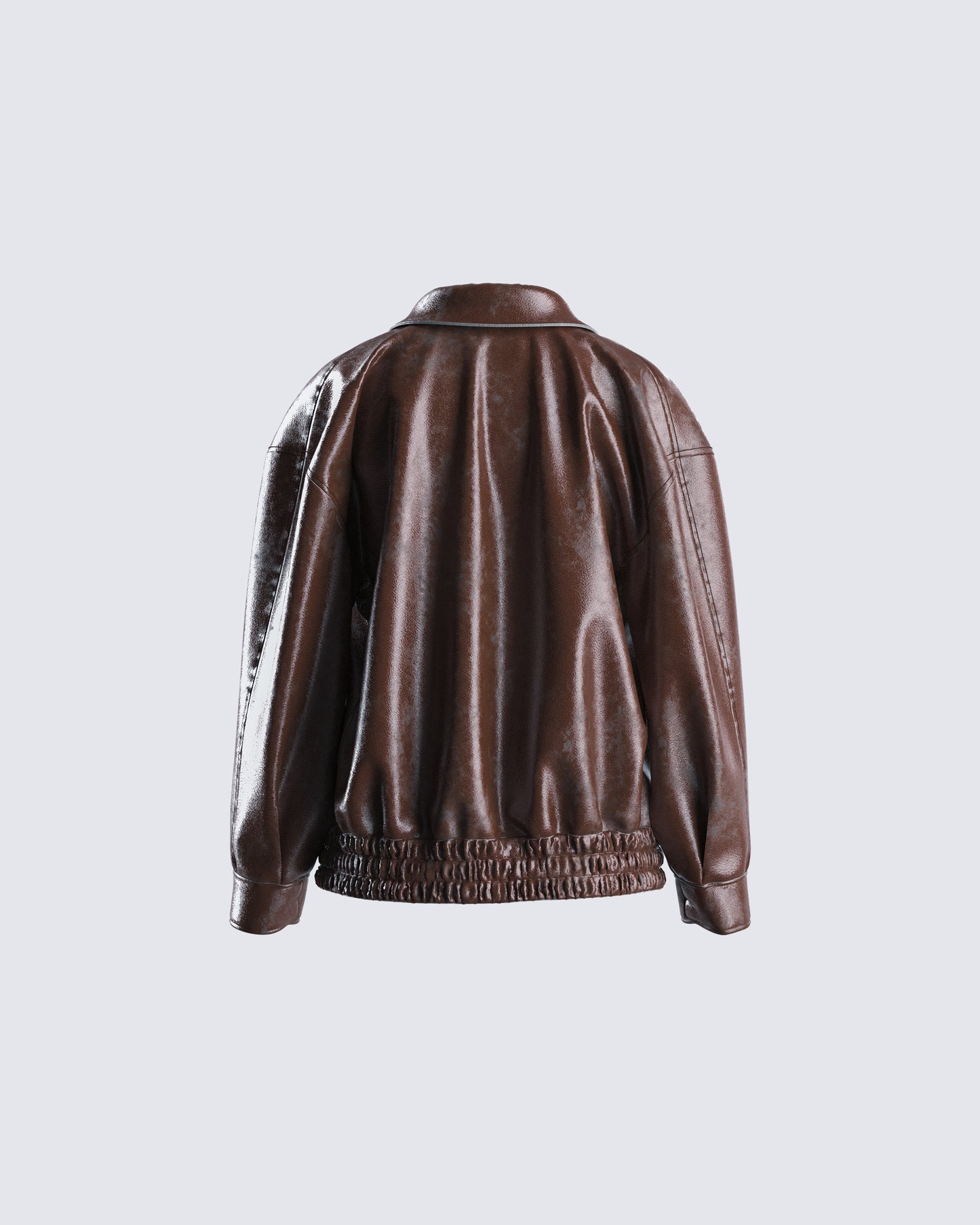 Maven Brown Vegan Leather Jacket