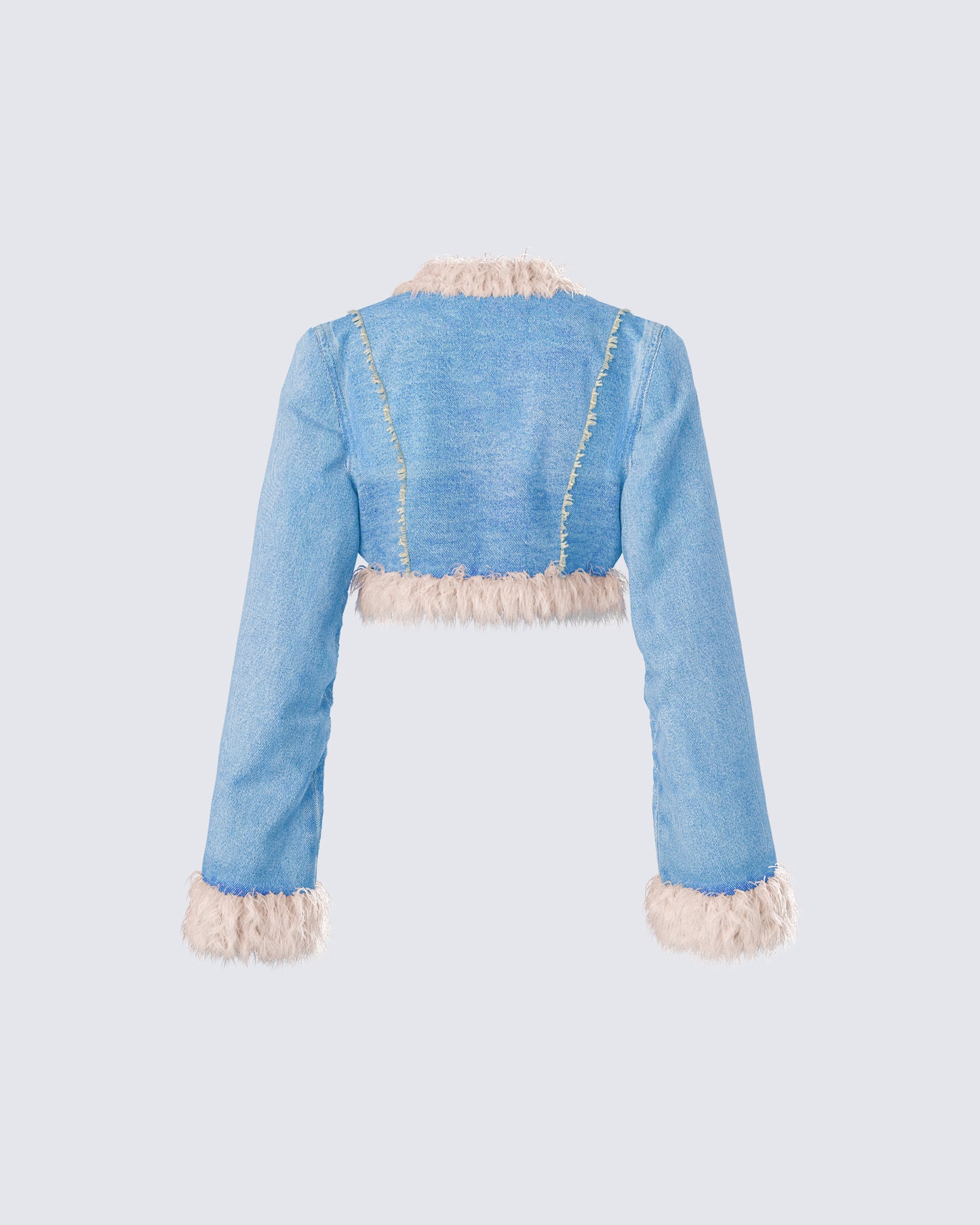 Kaiana Blue Denim Cropped Jacket