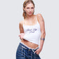 Atara White Slogan Cami Top