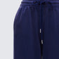 Kamilah Blue Acid Wash Wide Leg Sweat Pant