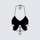 Amelie Black Butterfly Top