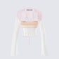 Vanessa Pink Sequin Knit Top