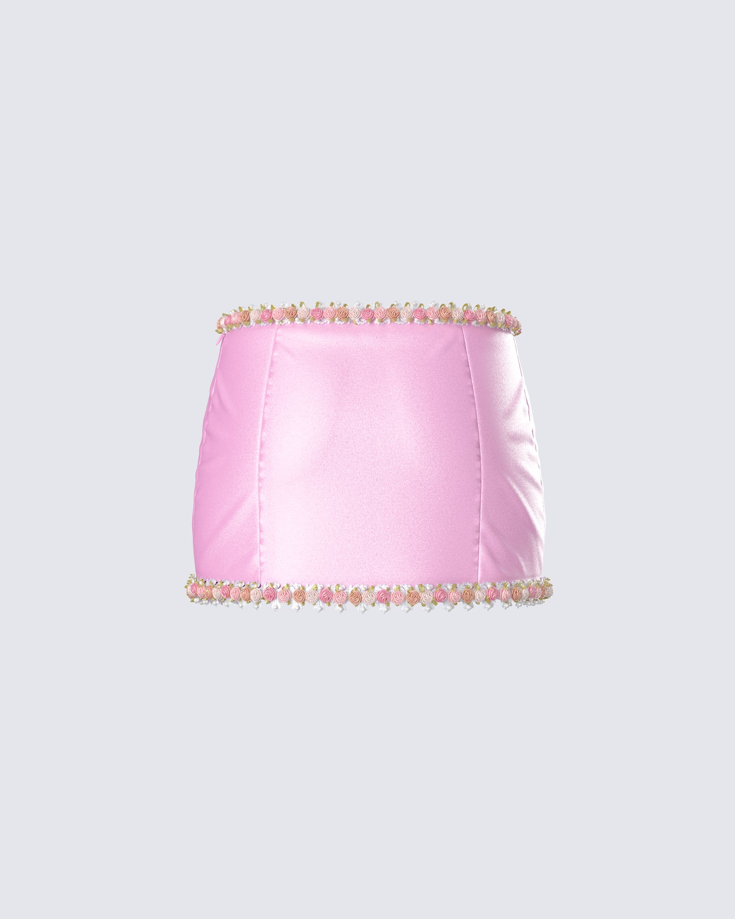 Nori Pink Floral Micro Mini Skirt