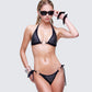 Quen Black Studded Bikini Top