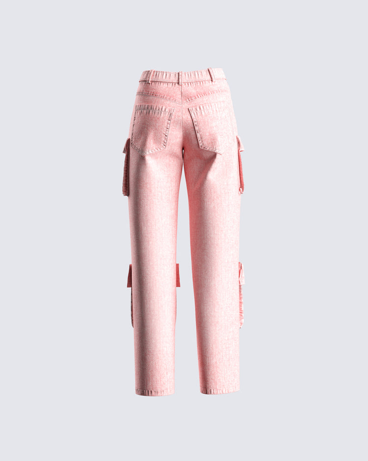 Dustin Pink Acid Wash Jeans