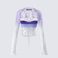 Vanessa Purple Sequin Knit Top