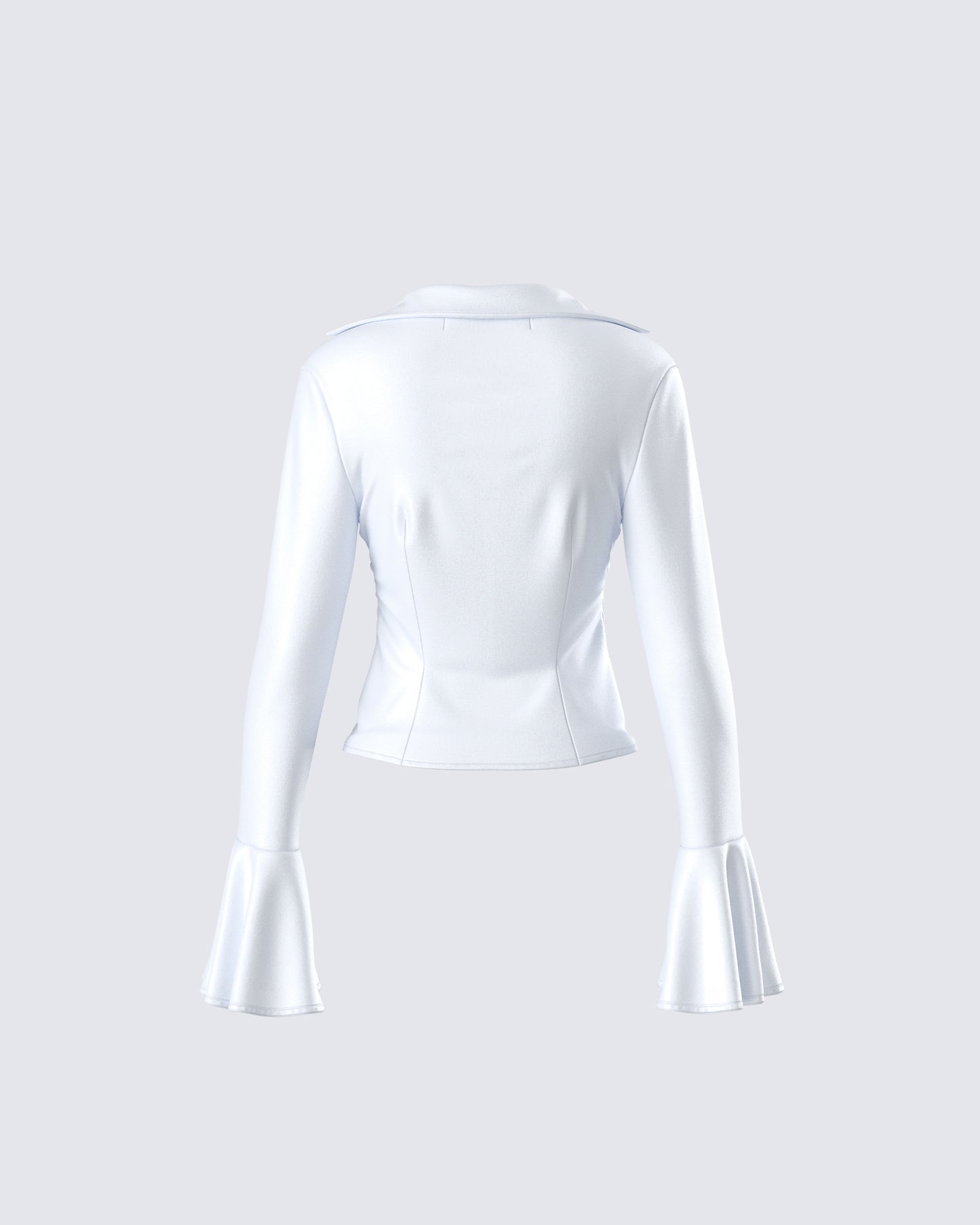 Grace White Satin Shirt