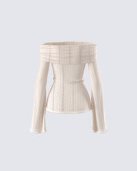 Imelda Ivory Off Shoulder Top