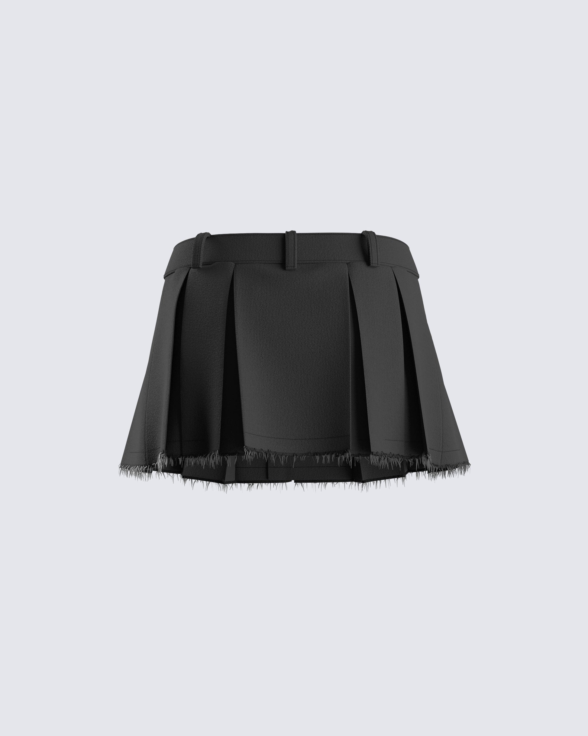 Jarica Black Twill Mini Skirt – FINESSE