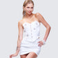 Saranna White Flower Corset
