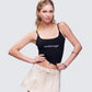 Kacie Black Slogan Cami Top