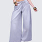 Lysandra Washed Grey Pleat Inset Jean