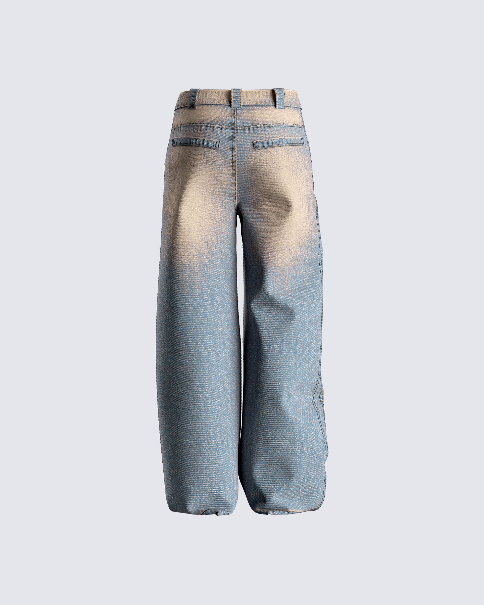Aleksandra Wide Leg Blue Jeans – FINESSE