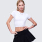 Swara White Slogan Baby Tee