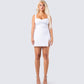 Lutana White Ponte Mini Dress