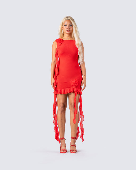 Roper 2612 Banana Paisley (Red) - Women's Dress
