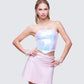 Astraia White Sequin Bandeau Top