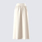 Orla Cream Ruched Maxi Skirt