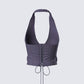 Tami Grey Suiting Halter Top