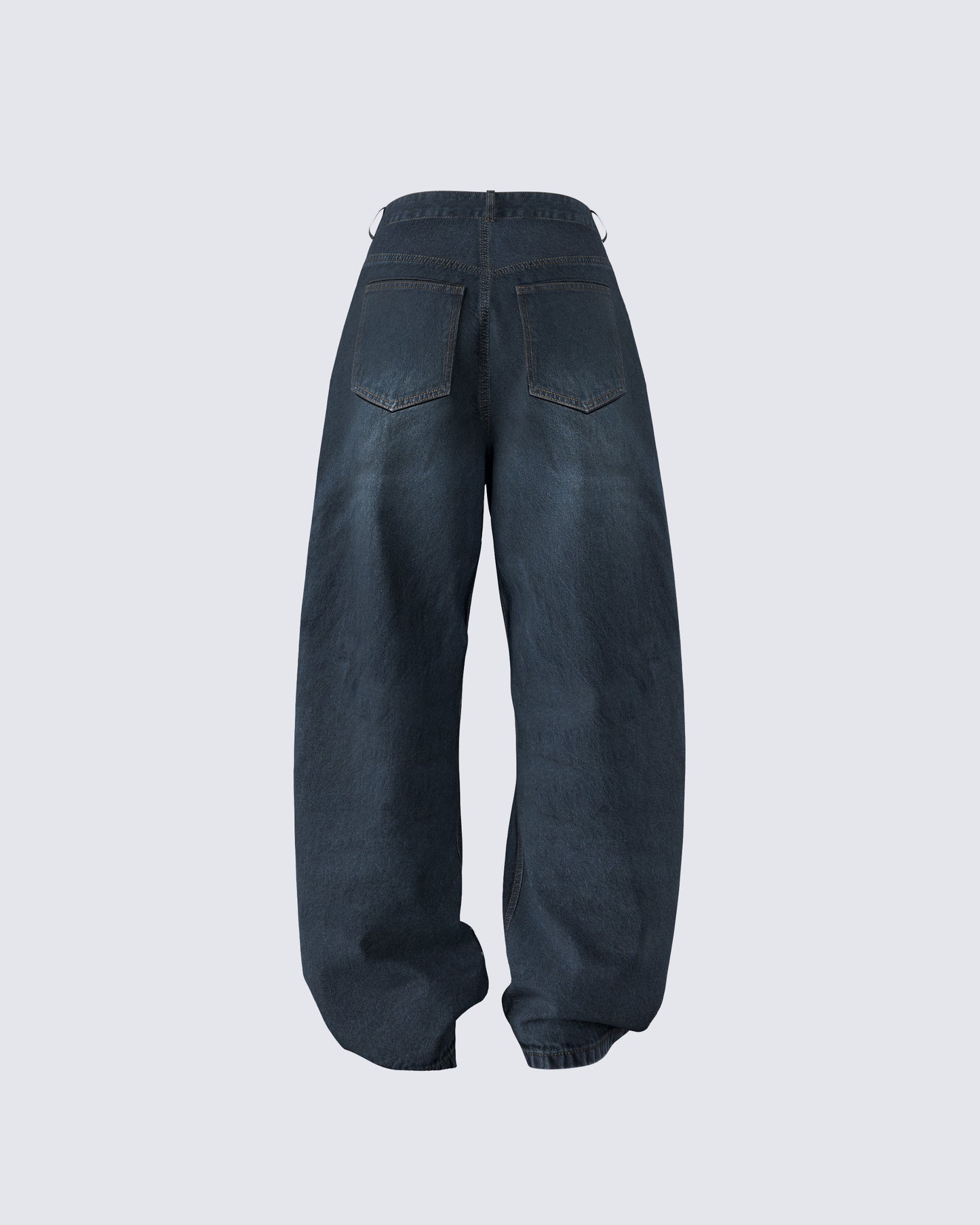 Haylie Blue Denim Baggy Pant