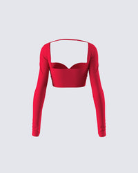 Venetia Red Sweetheart Top