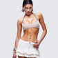 Xanthe Tame Khaki Borg Strappy Bra Top