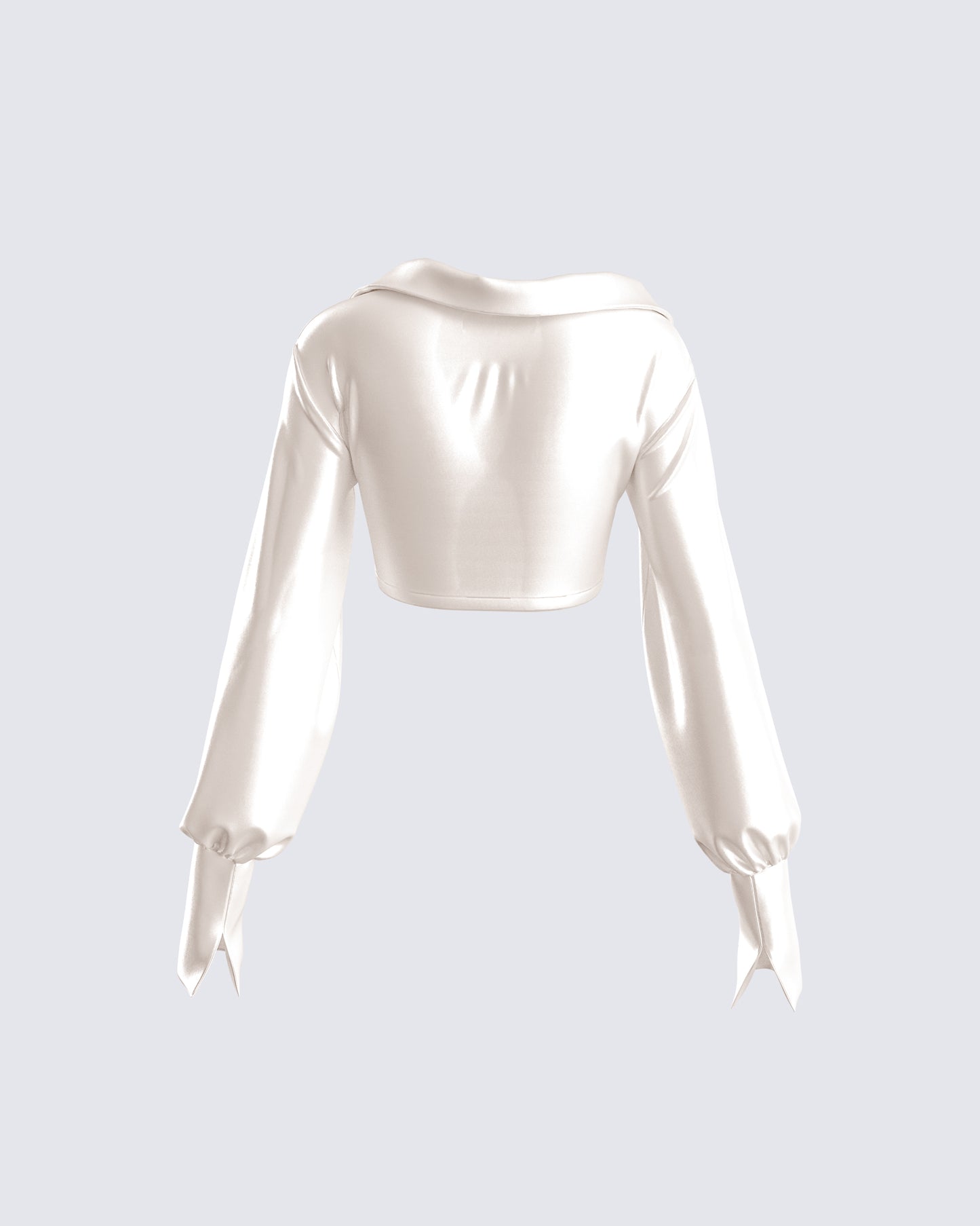 Noor Ivory Knotted Blouse Top