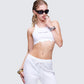 Emery White Graphic Cut Off Tank