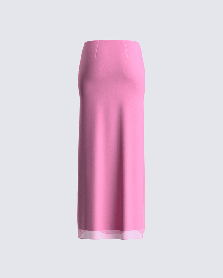 Vianka Pink Maxi Skirt
