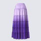 Zadie Purple Ombre Tiered Maxi Skirt