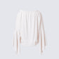 Moira Ivory Trumpet Sleeve Top