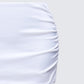 Saranna White Satin Micro Mini Skirt