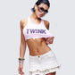 Maxine Pink Graphic Cut Off Tank