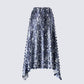 Wyn Metallic Silver Sequin Maxi Skirt