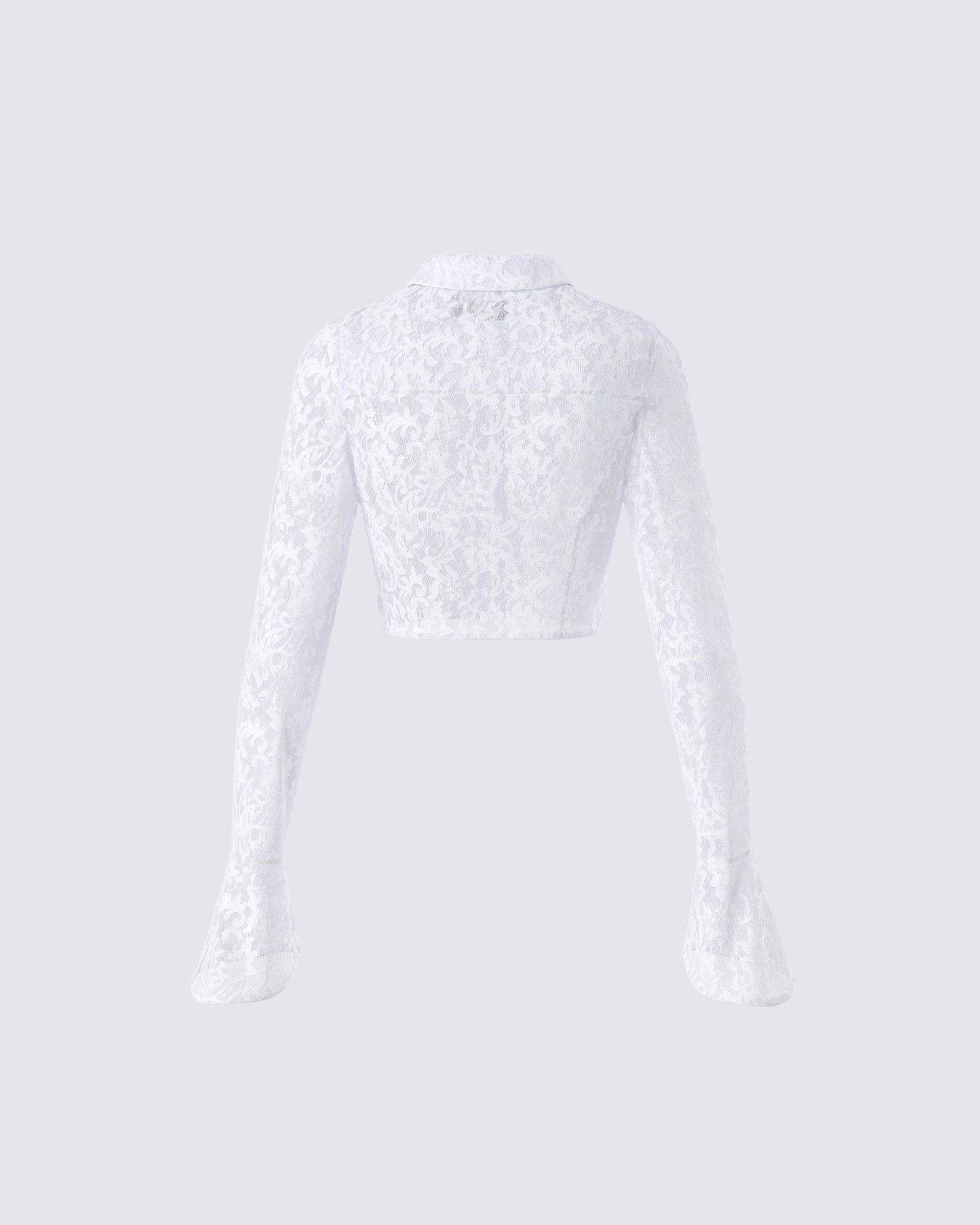 Eunji White Lace Blouse Top