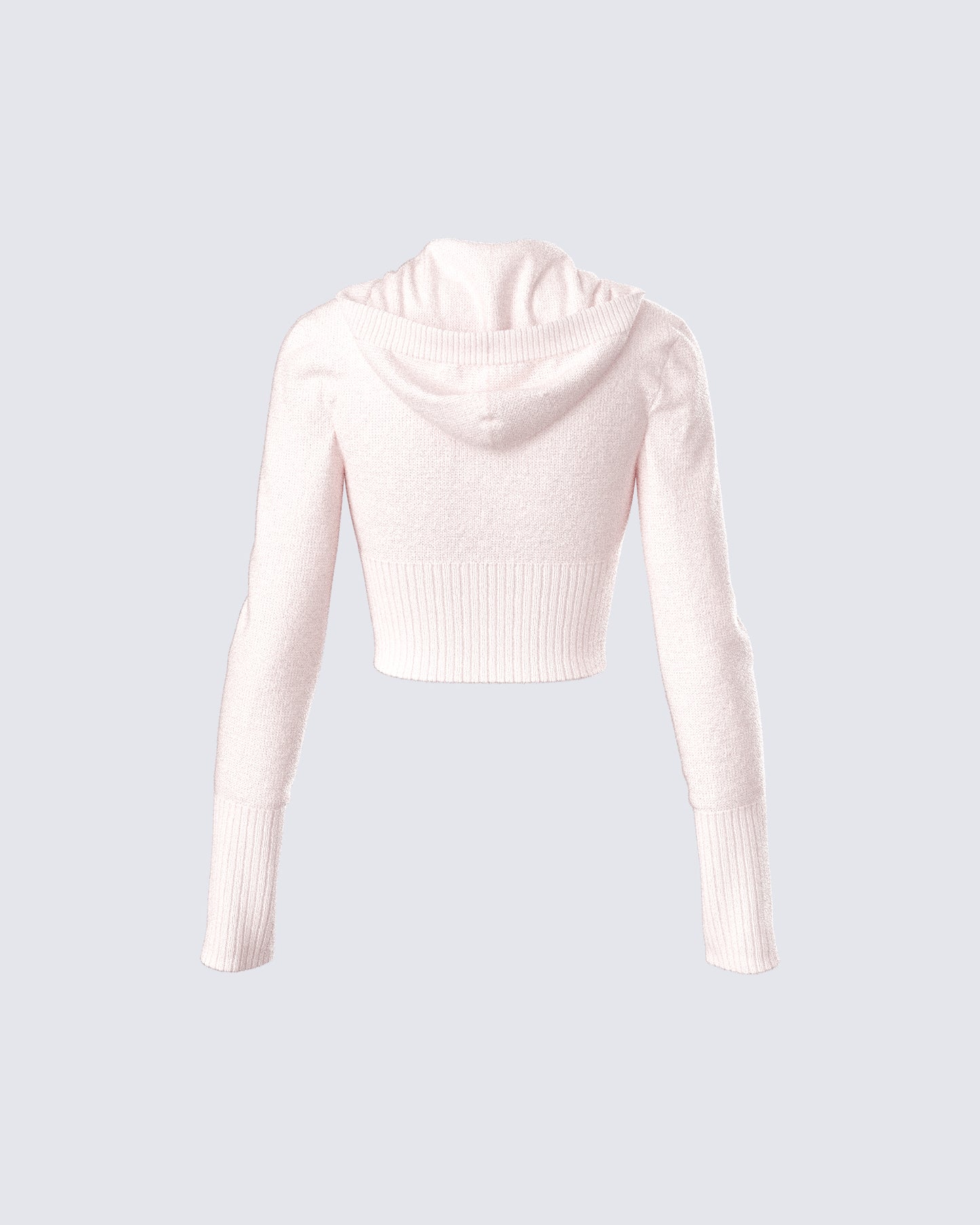 Alyssa Pink Knit Cropped Jacket