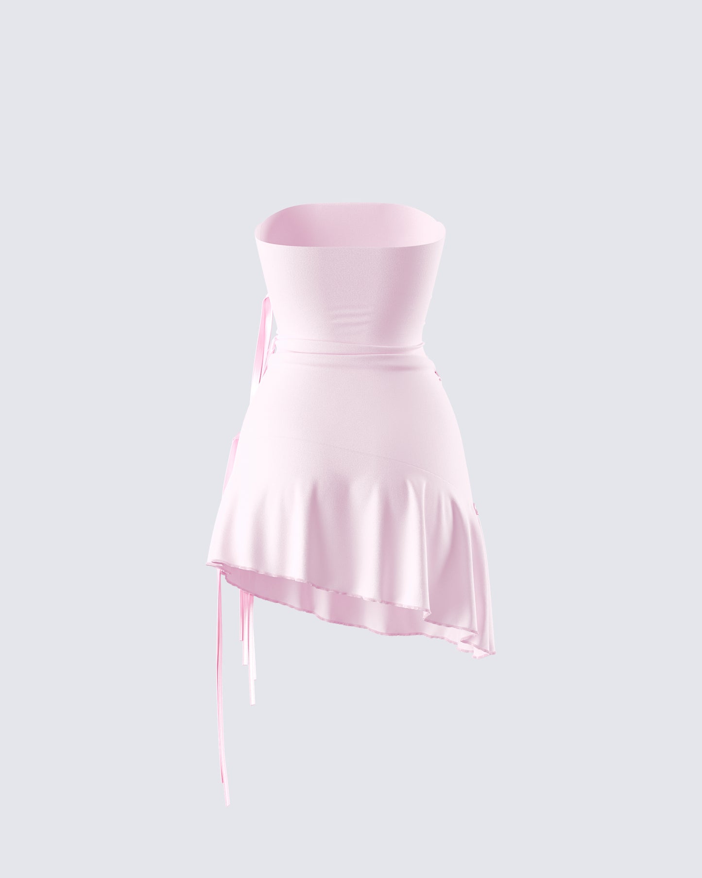 Ilona Pink Jersey Satin Tie Top