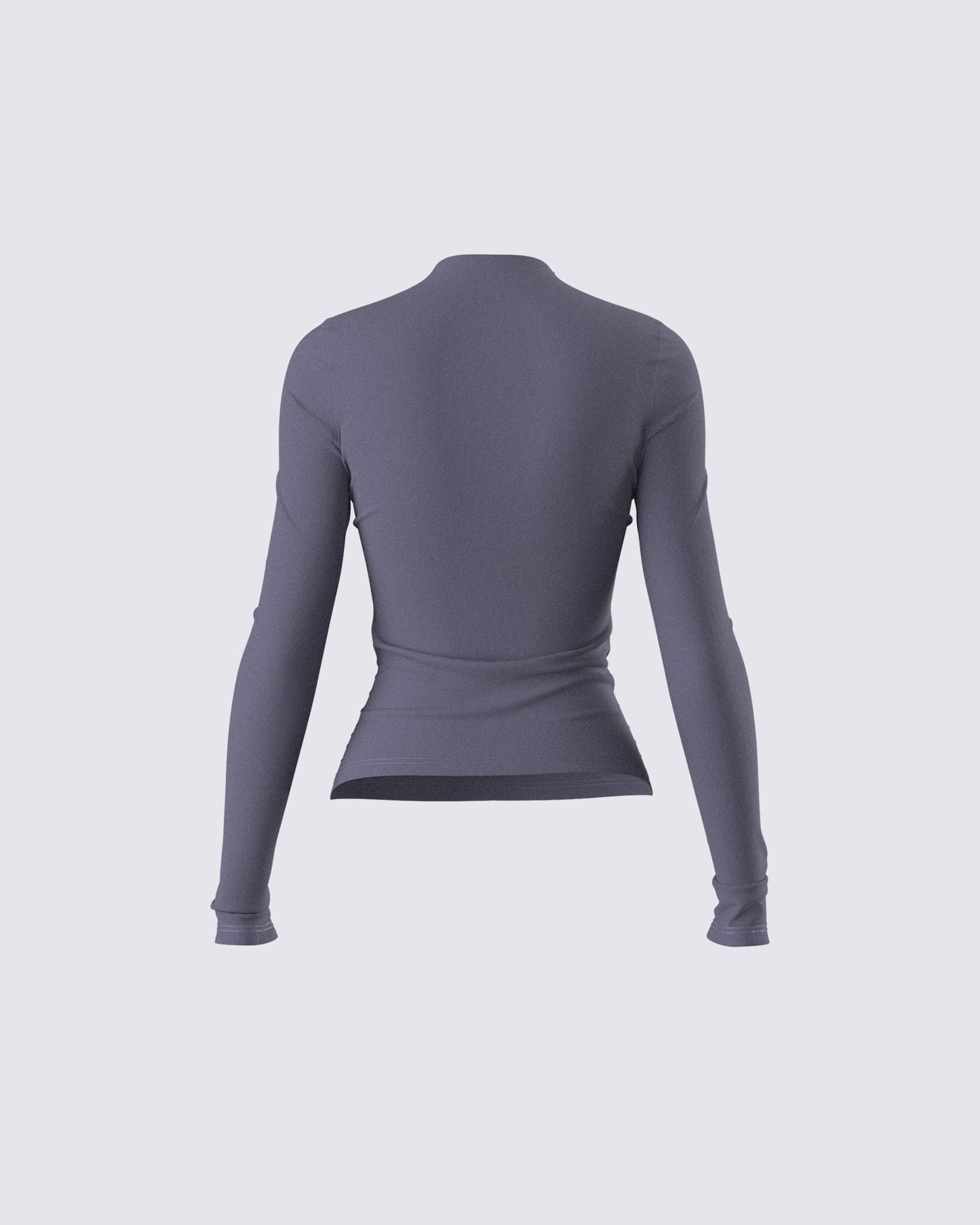 Kiraz Charcoal Grey Long Sleeve Top