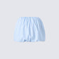 Isha Blue Striped Micro Mini Bubble Skirt